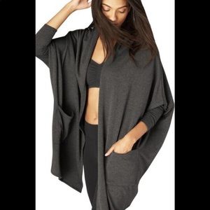 Beyond yoga fleece origami cardigan
